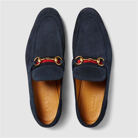 gucci suede horsebit blue|Men's loafer with Horsebit in dark blue suede .